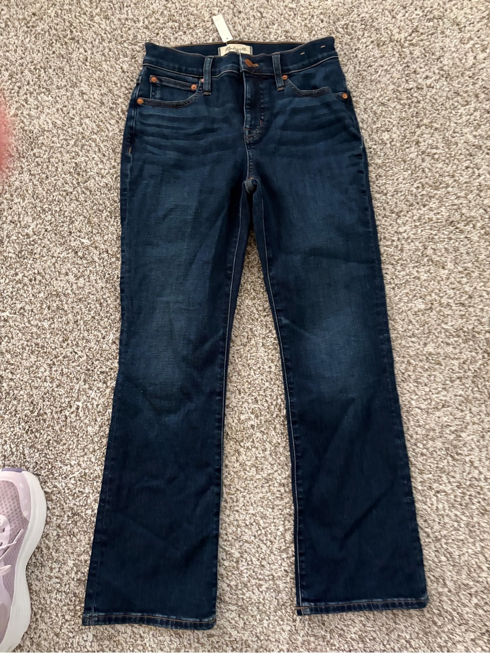 Madewell kick crop denim NWT